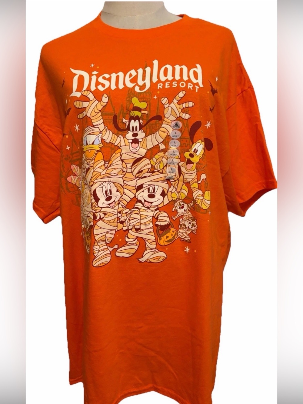 Disney Parks Disneyland Halloween Mickey & Friends Mummy T-Shirt  L NWT